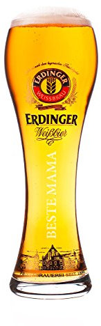 Erdinger Glas mit Gravur lizenziert Original Weißbierglas 0,5l - Beste Mama - Exclusiv Edition