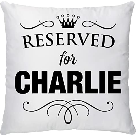 Shopsharks Personalised Reserved For Any Name Cushion Cover Printed Home Decor Gift For Mothers Day - Fathers Day - Grandad - Nanny - Birthday - Wedding or Reserved for any pet name