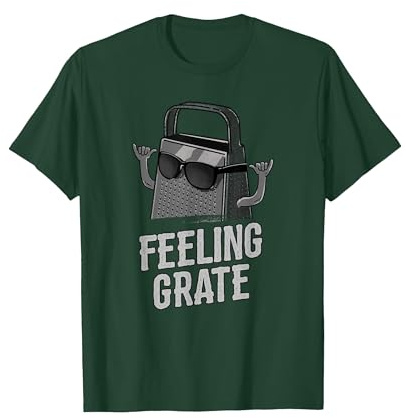 Feeling Grate - Funny Cheese Grater Foodie Pun T-Shirt