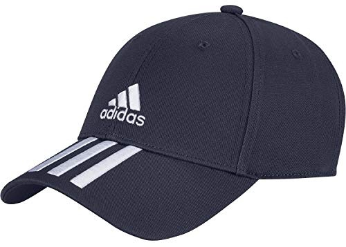 adidas Unisex Baseball 3-Streifen Twill Kappe, Legend Ink/White/White, OSFM