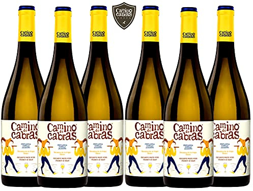 Vino Ribeiro - Caja Vino Blanco 6 botellas x 750 ml - Vino para Regalar - Vino Gallego Premium - Vino Regalo Gourmet - Pack Regalo Vino – Treixadura, Albariño, Godello - CAMINO DE CABRAS