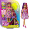 Barbie HCM89 - Totally Hair Puppe (Blond/Bunte Haare) im Blumen Print Kleid mit 15 Zubehör Teilen für tolle Looks, Mehrfarbig, Spielzeug für Kinder ab 3 Jahren