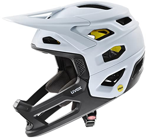uvex revolt MIPS - extrem leichter MTB-Helm für Damen und Herren - MIPS-Sysytem - optimierte Belüftung - cloud-black matt - 57-61 cm