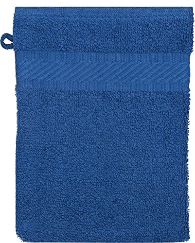 Betz Palermo - Manoplas de baño (100% algodón, 16 x 21 cm), color azul