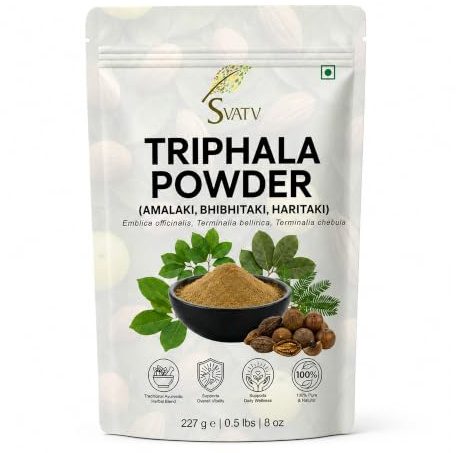 SVATV Triphala Powder 227g Formula of Amla, Haritaki & Bibhitaki – 8 Oz