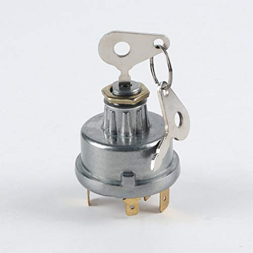 ANYHUG for Interruttore di accensione Blocco accensione Avviamento con 2 Chiavi Universale for 12V 24V Rimorchio Trattore for Auto Veicoli for Piante agricole Aggiornamento Accessori