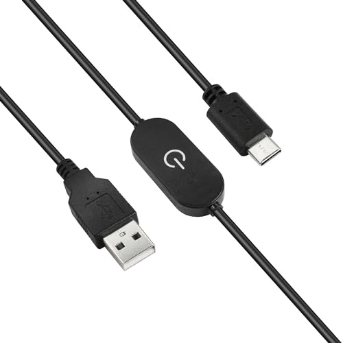 GINTOOYUN USB Power Switch Kabel USB 2.0 A zum Typ C Male LED Touch Dimmer Kabel Einfarbige Dimmung On Off Schalter Controller DC 5V für Telefon,USB Fan,LED Streifen,etc(1m/3.28ft)