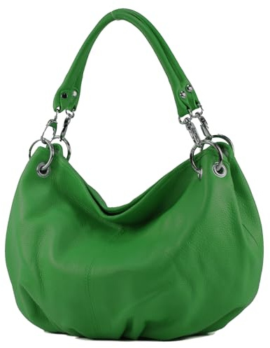 modamoda de IT40 Damen Leder/Nappaleder Schultertasche Medium handmade in Italy