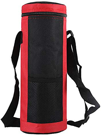 IMCCZONY Sac Fourre-Tout pour Refroidisseur de Bouteille D' Pochette Universelle pour Bouteille D' Sac Isotherme Isolé Haute Capacité Camping en Plein Air RandonnéE, Rouge