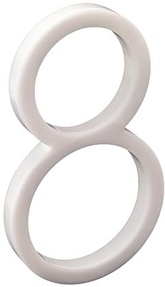 nanlyiau número de casa números casa exterior blanco adhesivo 5in numeros casa exterior modernos 3d Número de buzón numeros casa exterior Producción de acrílico(blanco 8)