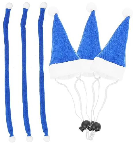 YARNOW 12stücke Teiliges Set Weihnachtsmütze Und Schal Für Haustiere Lustige Kostüme Für Hunde Und Katzen Atmungsaktive Und Bequeme Weihnachtsdekoration Für Festliche Anlässe