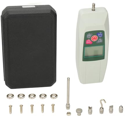 Mavaol Digitales Kraftmessgerät 500 N (50 kg, 110 lbf, 1800 Unzen), hochpräzises Druck- und Zugmessgerät mit individueller Gewichtseinstellung und mehreren Einheiten