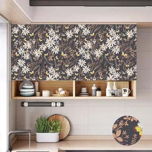 Autocollants pour carrelage de salle de bain, autocollants pour carrelage de cuisine Autocollants for carrelage 40 x 100 cm Fleurs blanches à coller sur carrelage mural autocollant for carrelage de so