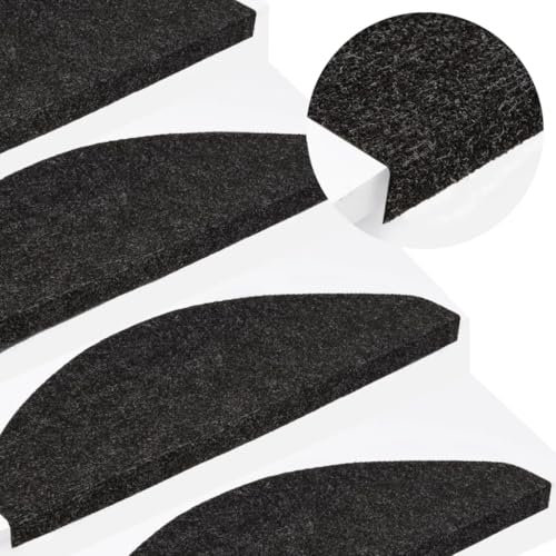LXYZWRW Furniture Select Stufenmatten selbstklebend 15 Stück 65x22,5x3,5cm anthrazit