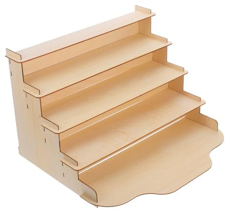 JEWEDECO Support De Rangement pour Cartes Présentoir en Bois pour Cartes De Vœux Présentoir pour Stylos pour Exposition Dartisanat Assemblage Facile