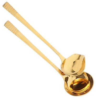 VICASKY Cucchiaio Da Salsa in Acciaio Inossidabile Da 2 Pezzi Con Beccuccio Per Versare, Piccolo Mestolo Da Zuppa Per Cucine Domestiche, Ideale Per Servire Salse E Sughi
