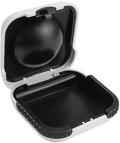 Boîte de Rangement pour Aides auditives,Portable Protection étanche pour Aides auditives,Accessoires en ABS, 6.5x6.5x3.0cm(blanche)