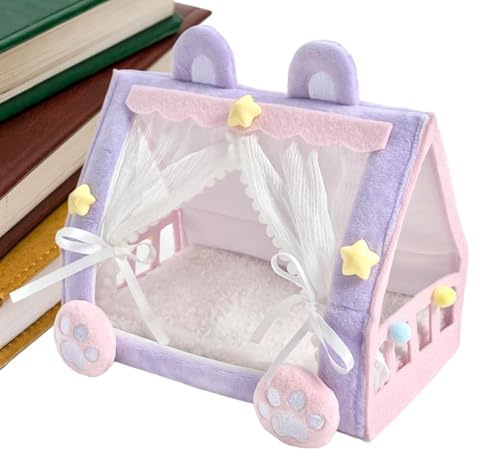 Bett Für Baby Puppen,Niedliches Als Miniatur Haus,Bett Für Babypuppen - Für Kleinkinder Und Kinder Und Mädchen Spiel Kinderzimmer Rollenspiel Zuhause Wohnzimmer