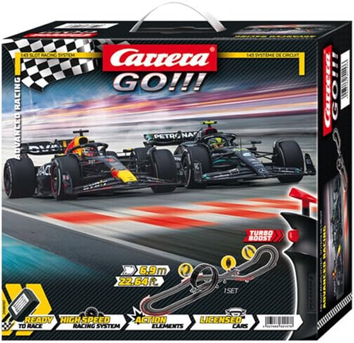 Carrera GO!!! Advanced Racing pista – Formula 1 – Red Bull RB19 – Mercedes AMG – Modello: 20080157