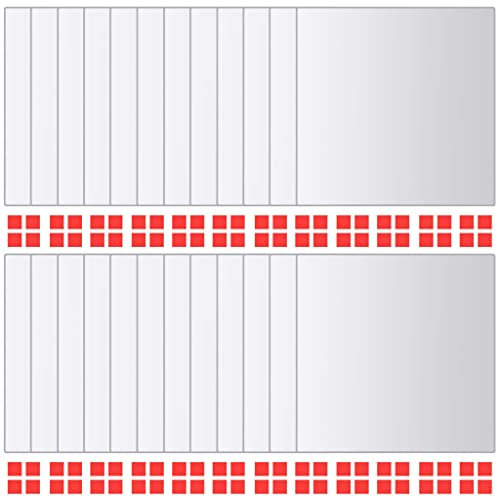 vidaXL 24x Azulejos de Espejo Cuadrados Losa Baldosa Loseta Baldosín Teja Piso Conjunto de Pared Baño Cocina Dormitorio Salón Interior Exterior