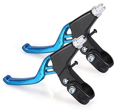 Alomejor Bremshebel f¨¹r Mountainbike Aluminiumlegierung Fahrradbremsen Griffe f¨¹r Herren Damen Stra?e (Blau)