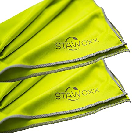 STAWOXX® Microfibre Glass Polishing Cloth, Approx. 64 x 42 cm, Set of 2, Versatile Glass Polishing Cloths, Ideal for Polishing Glasses, Cutlery, Mirrors
