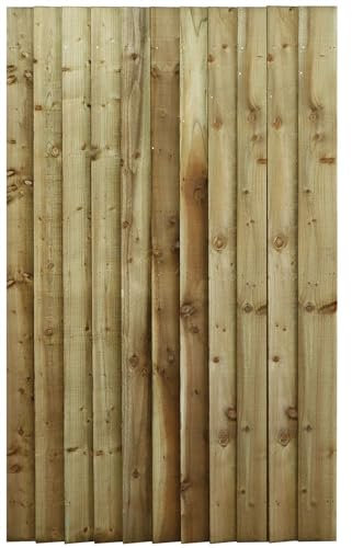 Bespoke Custom Made To Measure UPTO HEIGHT: 6ft (180cm High) Feather Edge Semi-Braced Flat Top Pathway Garden Pedestrian Gate [Width Between 90CM to 105CM Hinge Pack Option Removed