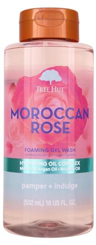 Tree Hut Moroccan Rose Nourishing & Moisturizing Foaming Gel Wash, 18 oz.