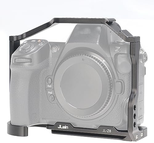 Z8 Cage Hersmay Cage en aluminium pour appareil photo reflex numérique Nikon Z8 Stabilisateur vidéo avec fixation 1/4 et trou de fixation Arri 3/8