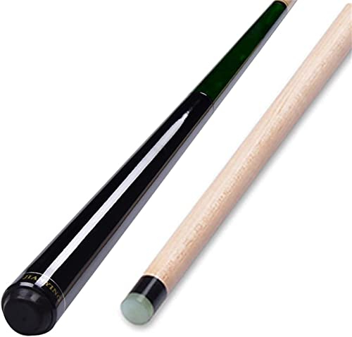 ULDHXAVW Pool Maple Pool 19Oz 56 Zoll Single Shot, 3/4 Geteilte kleine Sprungstange, 13,5 mm Big Head Amen Rushing-Piece Billardstock/Grün/13,5 mm