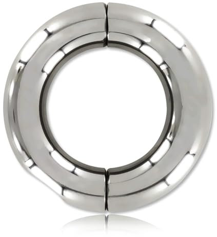 Inoki - Anello a segmenti in acciaio da avvitare per Prince Albert - Spessore 10 mm, Diametro 16 mm