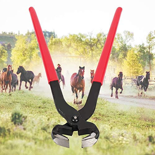 ZenithAur Herrador de Caballos Kit de Herramientas para Recortar Pezuñas, Cuchillo de Caballo, Pinzas para Uñas, Cascanueces, Alicates para Tirar Clavos, Pinzas para Cables,