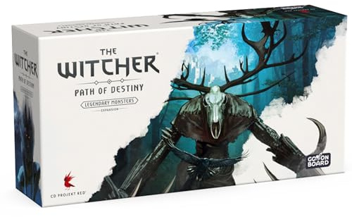 Go On Board | The Witcher Path of Destiny | Legendary Monsters Expansion | 1-5 player Tableau-building Card Game | Ages 14+ Game in English