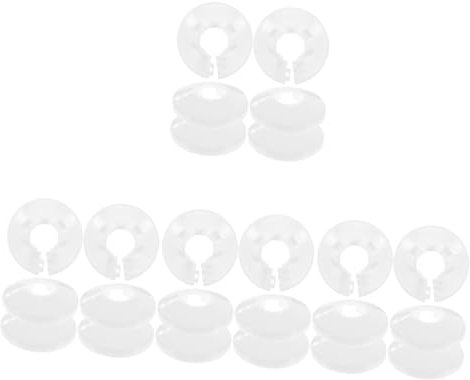 Artibetter 24pcs Decorative Pipe Cover Escutcheon Easy to Install Wall Plate for Radiator and Plumbing Use Fits Standard Pipes Sleek Design for Clean Look