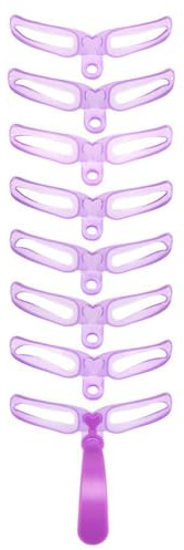 Juego de 8 plantillas moldeadoras de cejas, reutilizables, lavables, portátiles, para maquillaje, cosméticos profesionales