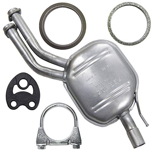 FERROZ Auspuff für Mercedes 260 300 W124 C124 T124 1984-1995 | Mitteltopf, Motoren: 2.6 -3.0 | Limousine, Kombi, Coupe