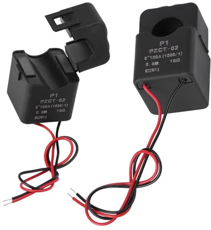 CHICIRIS Trasformatore di Corrente, Mini Spazio Sensore Coil Sensore CT Sensore CT 100A 16mm Foro ≤0,5 Precisione di Grado per Misuratore di Energia AC 220V 380V