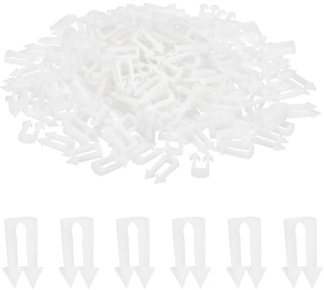 PATIKIL 500 Piezas Grapas Para Cable De 1/2 Pulgada Blanco