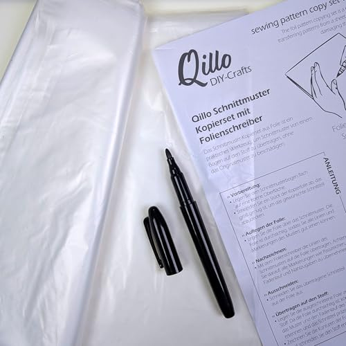 Schnittmuster Kopierset Qillo - 4x100x120cm mit Stift, Einheit: Stück