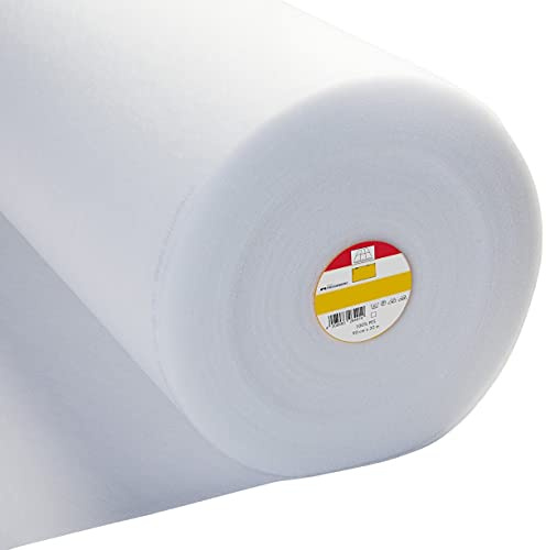 Vlieseline Medium Loft Iron-on Soft Fusible Volume Fleece Batting H640 - White (Quarter: 45cm x 50cm)