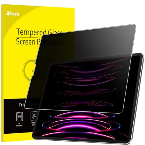 JETech Protection D'écran Anti-Espion pour iPad Air 5/4 10,9 Pouces (2022/2020, 5ème/4ème Génération) et iPad Pro 11 Pouces (2022/2021/2020/2018 Modèle), Film en Verre Trempé, Lot de 1