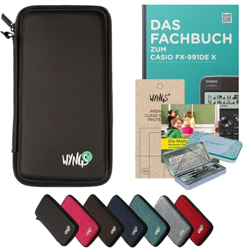 CALCUSO Zubehör Streberpaket Schwarz kompatibel für Taschenrechner Casio FX-991DE X