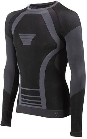 Risalti Maglia Termica Uomo e Donna Extreme Unisex - Intimo Termico Manica Lunga Traspirante, Abbigliamento Termico Tecnico Invernale Senza Cuciture - Made in Italy