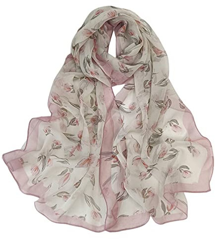 FAIRYGATE Damen Schal Stola Halstuch Sommerschals Farbverlauf Stola Für Abendkleid Festlich Hochzeit Braut Seidenschal Baumwolle Schal Ganzjährig 64012