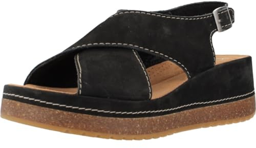 Clarks Kassanda Step, Sandali Donna, Black Nubuck, 40 EU