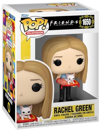 Funko POP TV: Friends – Rachel Green – (med Mrs. Whiskerson) – samlarobjekt vinylfigur – presentidé – officiella varor – för barn och vuxna – TV-fans – modellfigur för samlare och display