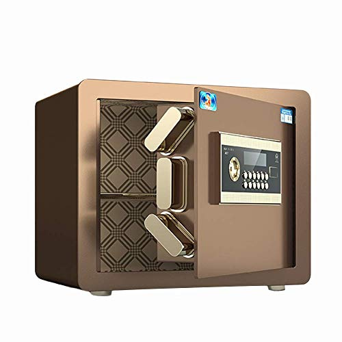 Coffre-fort Coffre-fort ignifuge et étanche Coffre-fort épais antivol Coffre-fort domestique avec petit mot de passe Coffre-fort de bureau tout en acier de 35 cm dissimulable dans le mur de chevet