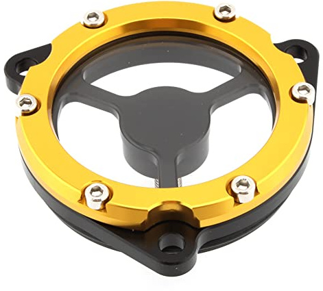 SIKUAI Tapa del filtro de aceite Tapa del filtro de aceite Tapa del filtro de aceite de motocicleta para DR-Z 400E 400S 2001-2009 Amarillo