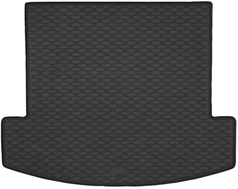 AZUGA Gummi Kofferraummatte für Hyundai Santa Fe ab 8/2024 7-Sitzer | bei versenkter 3. Reihe. 1,5 cm hoher Rand, rutschfest, wasserdicht, passgenau, Kofferraumwanne, AZ31100247