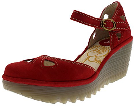 Fly London Femme Yuna Escarpins Bout fermé, Rouge (Lipstick Red), 41 EU